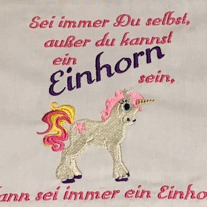 Be a Unicorn embroidery file 13x18 image 3