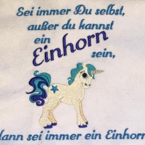 Be a Unicorn embroidery file 13x18 image 2