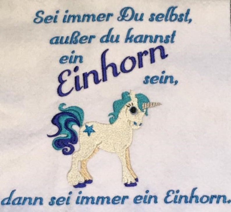 Be a Unicorn embroidery file 13x18 image 2