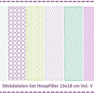 Embroidery files Set HoopFiller 13x18 Vol. V