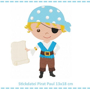 Limetta da ricamo Pirate Paul 13x18
