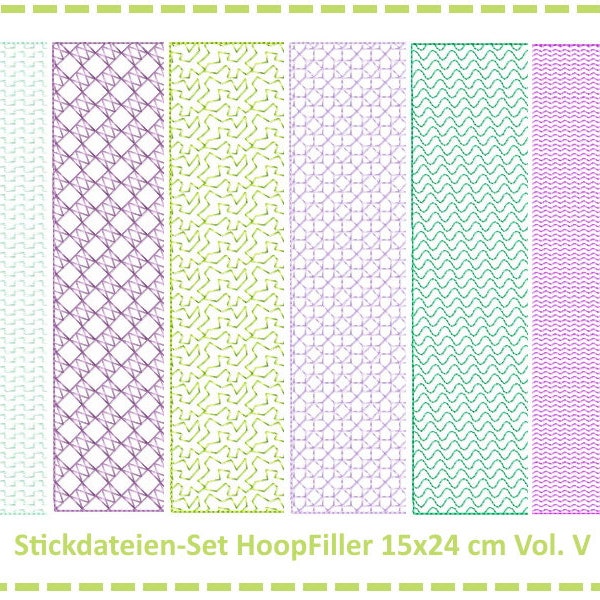 Embroidery files Set HoopFiller 15x24 Vol. V