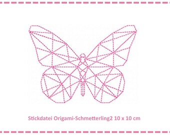 Stickdatei Origami Schmetterling2 10x10