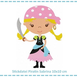 File di ricamo pirata Sabrina 10x10