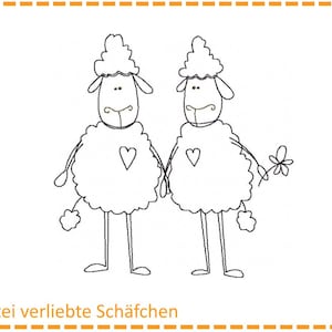 Carte de la broderie d’amour