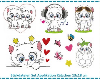 Embroidery File Set Kitten 13x18