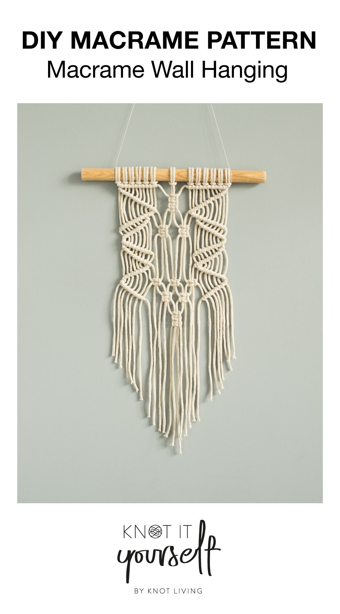 Boho Macrame Wall Hanging Pattern Macrame DIY Tutorial by Etsy