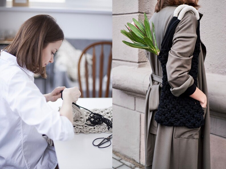 macrame tote bag diy