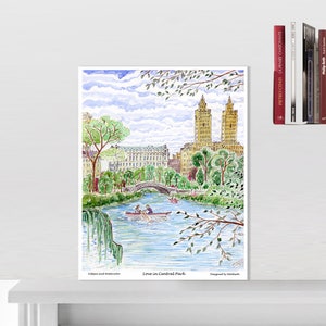 Central Park spring ,Green tones with beautiful Central Park  , Central Park Spring Central Park, Christmas gift, Christmas wall decor