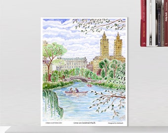 Central Park spring ,Green tones with beautiful Central Park  , Central Park Spring Central Park, Christmas gift, Christmas wall decor
