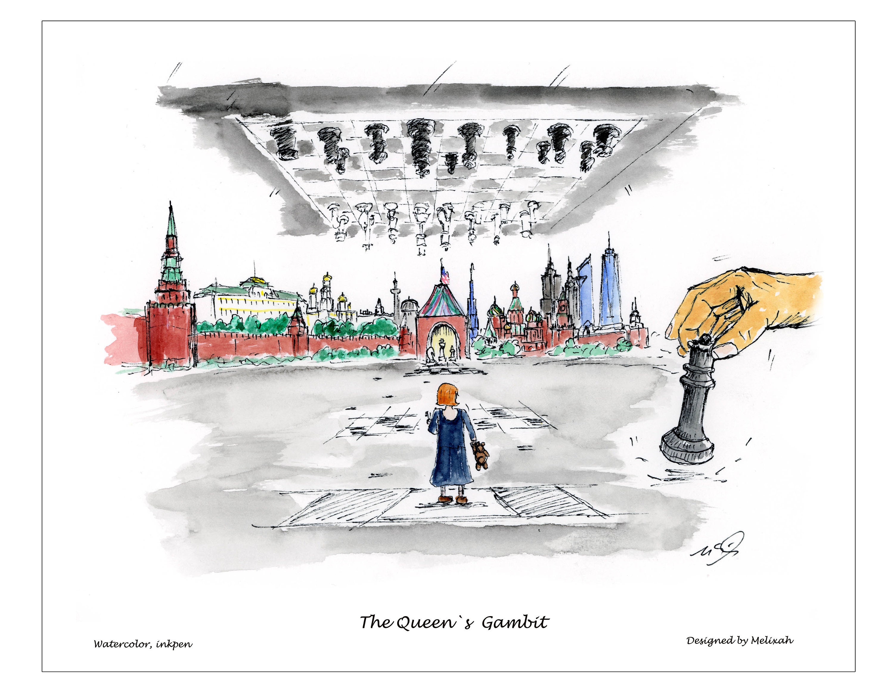 The Queen's Gambit Poster for Sale by Anqi-Art