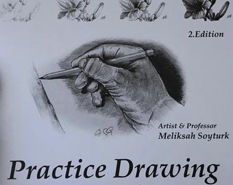 Practice Drawing Book, Special handmade binding by Artist Melixah