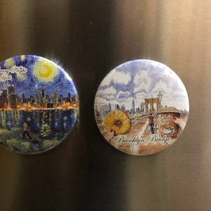 New York Magnetic Bottle Opener and magnet