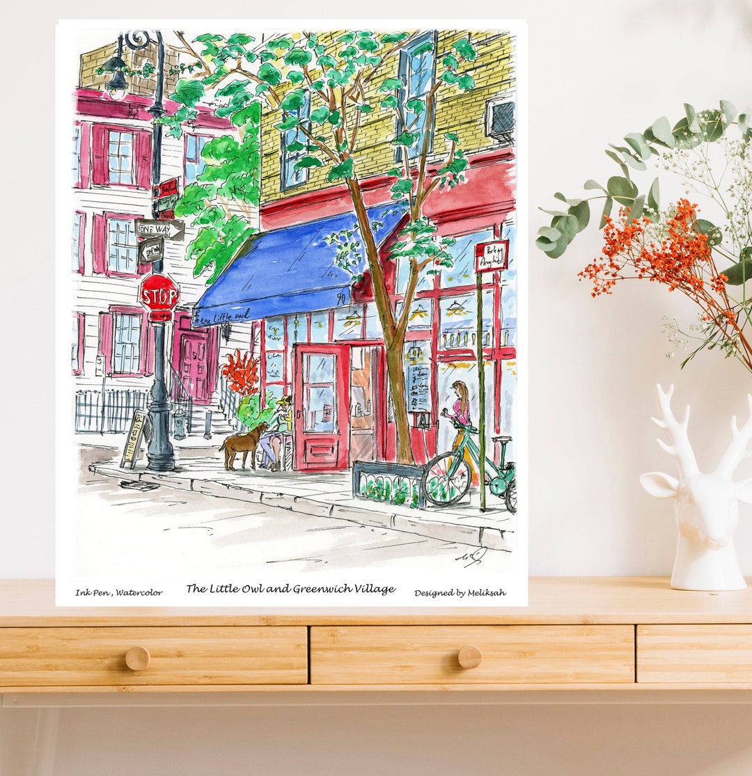 The Little Owl in , Greenwich Village, New York, New York ,wall Decor