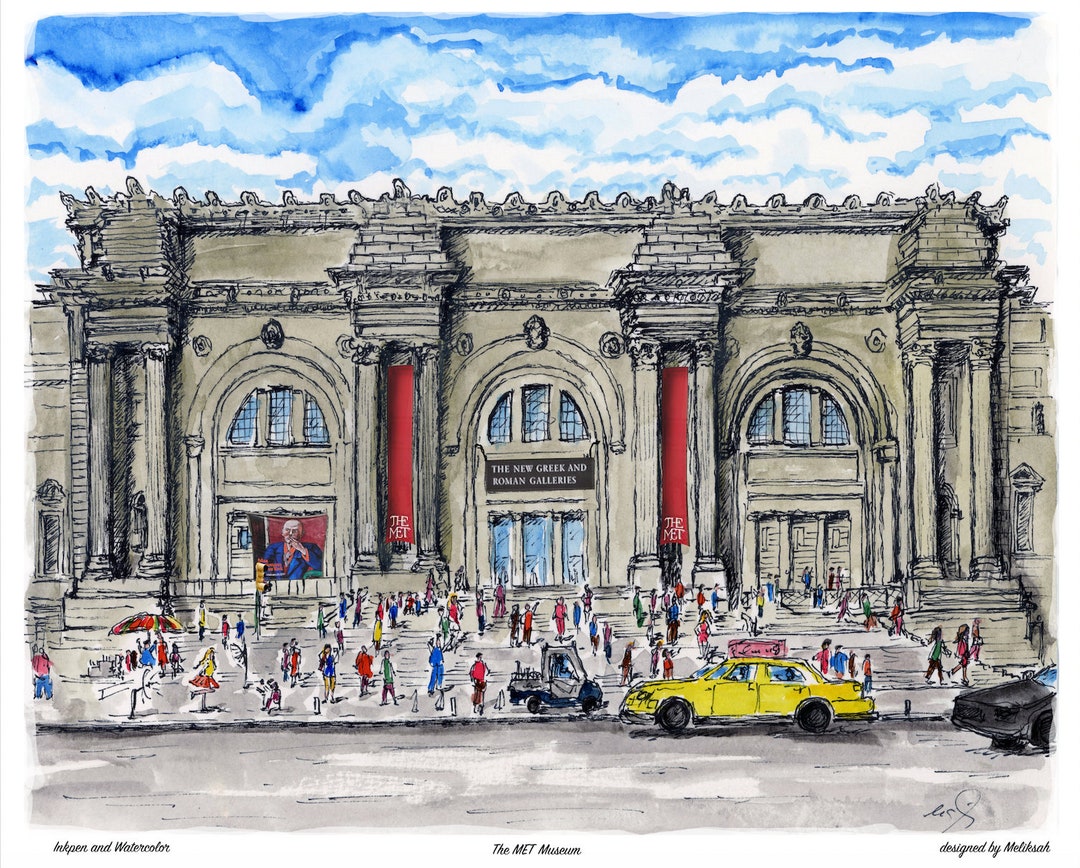 The MET Museum , the Metropolitan Museum of Art: Home , Museum Watercolor and Ink Pen Print Made by Artist Meliksah - Etsy Canada The MET Museum , the Metropolitan Museum of Art: Home , Museum Watercolor and Ink Pen Print Made by Artist Meliksah - Etsy Canada