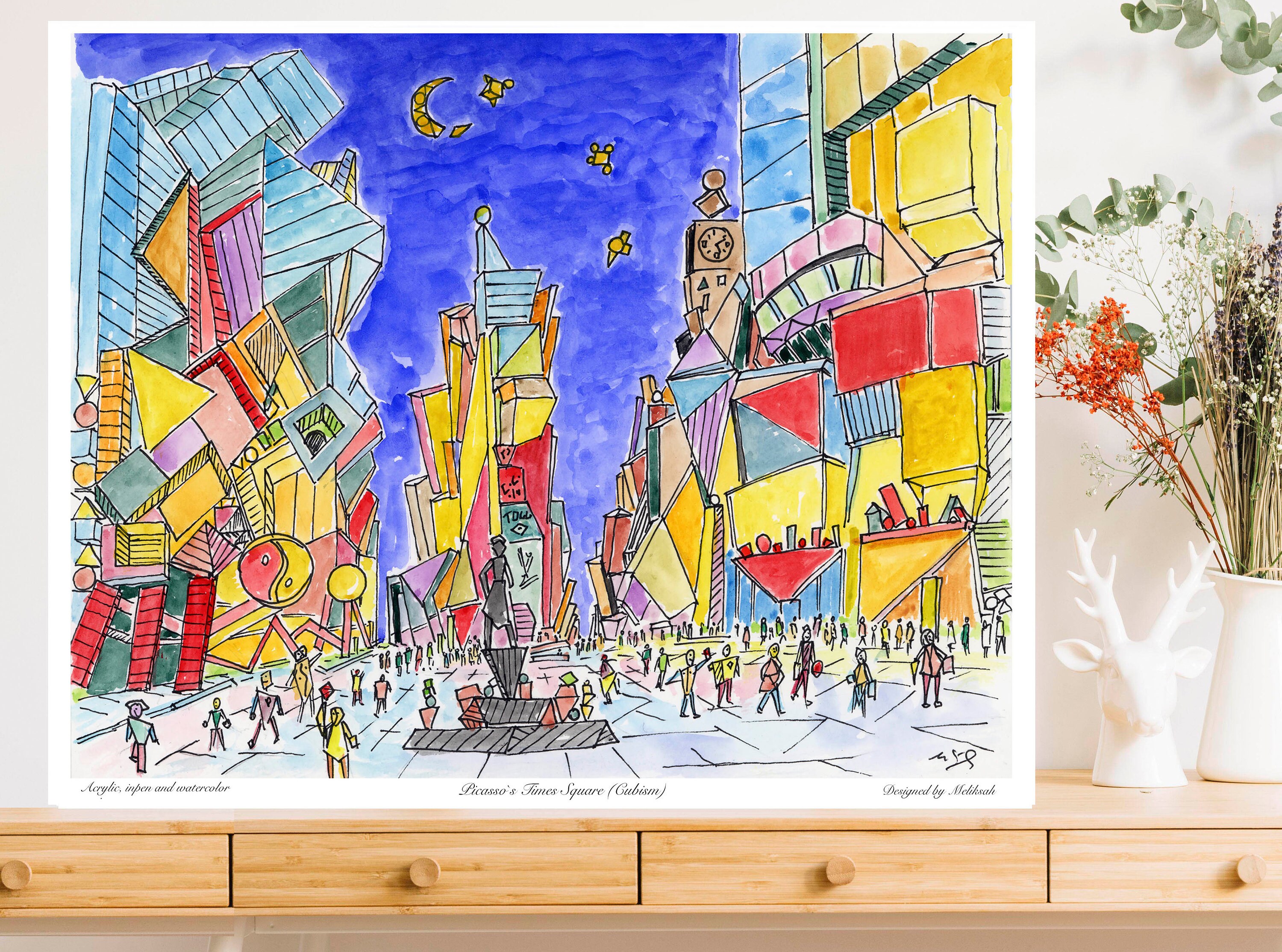 Pablo Picasso , Times Square, Expressionism , New York Starry