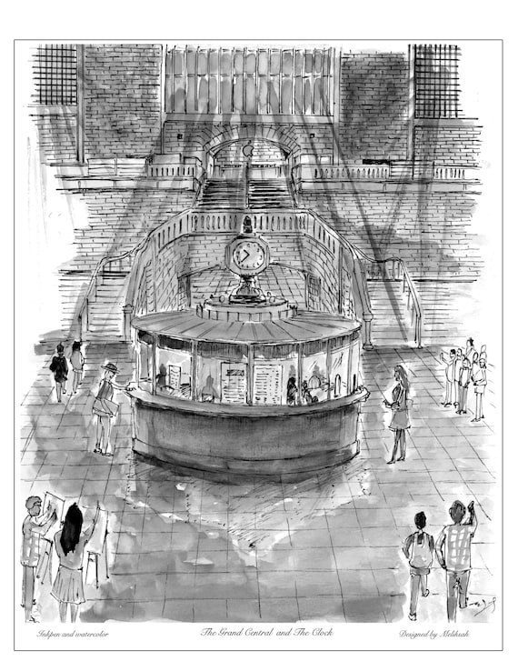 Grand Central Clock, Grand Central Famous Hall, New York