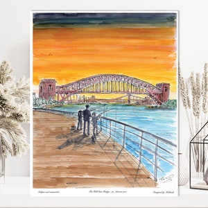 Astoria Hell gate bridge an icon in Astoria, hells gate bridge , New York ,Queens, New York, by awarded  artist Melixah