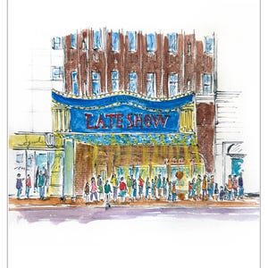 Ed Sullivan Theater, Broadway, Broadway Show ,Broadway , New York, by awarded  artist Melixah