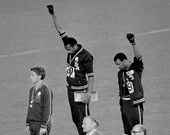 Billet Souvenir Jeux Olympiques Mexico 1968 - 200m 'Black Power Salute' - PSA Grade 3