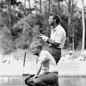Jack Nicklaus and Arnold Palmer Golf Legends - 5X7, 8X10 or 11X14 Photo (CP-001)