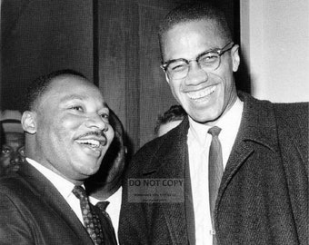 Dr. Martin Luther King, Jr. and Malcolm X Civil Rights Icons - 5X7, 8X10 or 11X14 Photo (WW-267)
