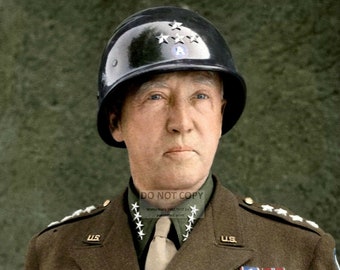 U.S. Army General George S. Patton in 1945 - 5X7, 8X10 or 11X14 Photo (EP-220) [LG-073]