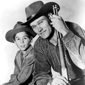 Chuck Connors And Johnny Crawford In &quot;The Rifleman&quot;  - 5X7, 8X10 or 11X14 Publicity Photo (DA-634)