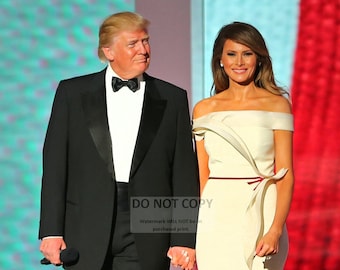 President Donald Trump & First Lady Melania Trump Arrive at the Liberty Ball - 5X7, 8X10 or 11X14 Photo (ZY-754)