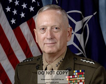 General James "Mad Dog" Mattis While Commander of USCENTCOM - 5X7, 8X10 or 11X14 Photo (ZY-757)