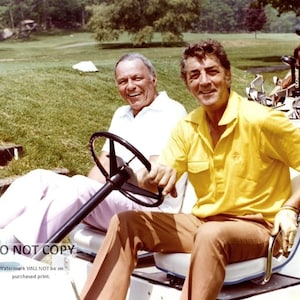 Frank Sinatra and Dean Martin Play Golf in 1988 - 5X7, 8X10 or 11X14 Photo (AA-892)