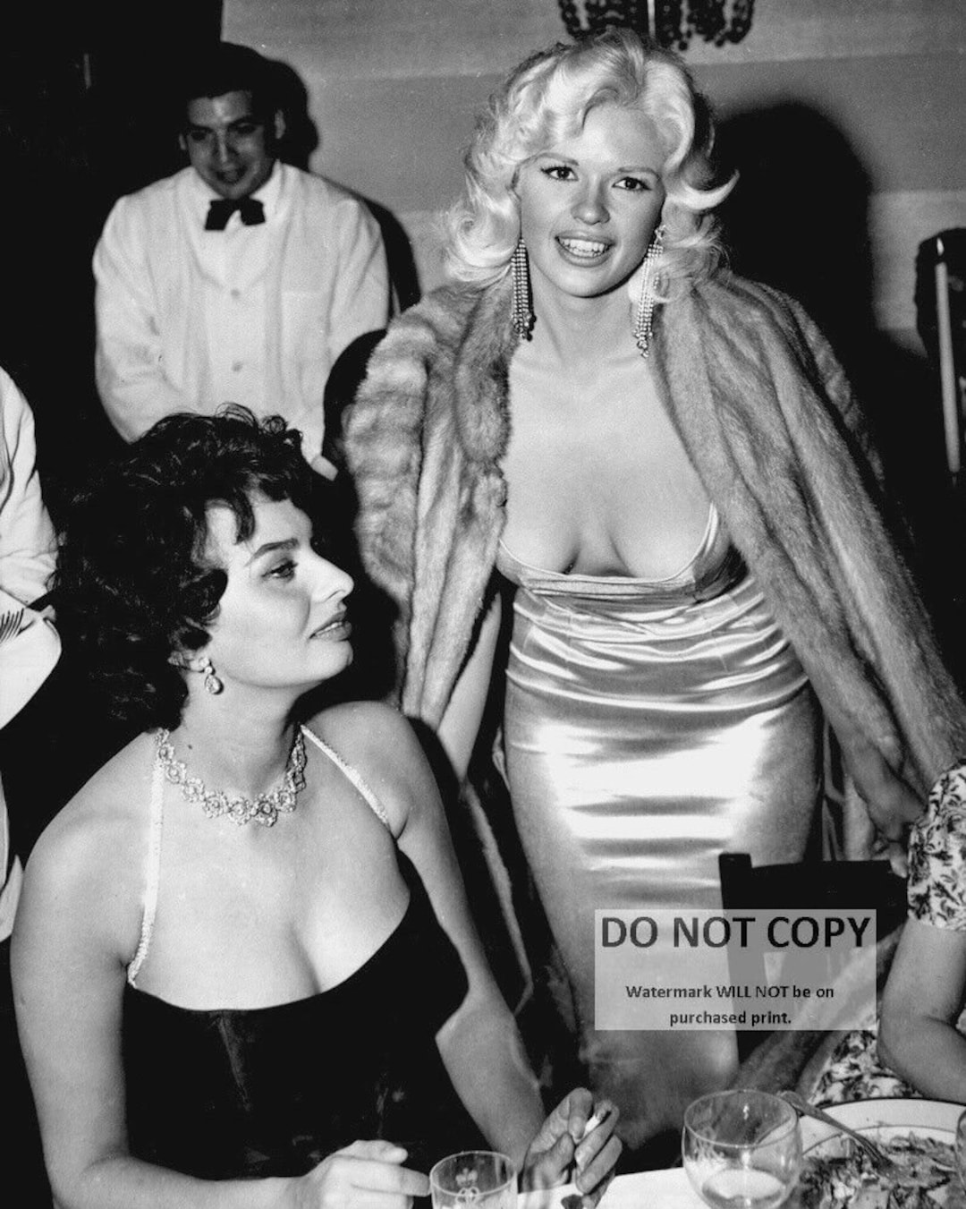 Sophia Loren and Jayne Mansfield at a Party in 1957 5X7, 8X10 or 11X14  Publicity Photo CC-873 - Etsy Canada