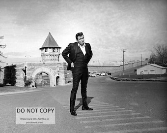 Johnny Cash Folsom Prison 1968 Publicity Photo