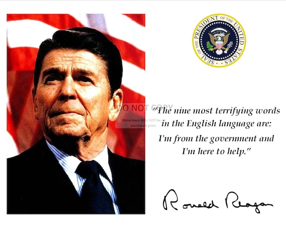 Ronald Reagan Quote The Nine Most Terrifying Words Ronald Reagan Nine Most Terrifying Words Quote | Etsy Hong Kong