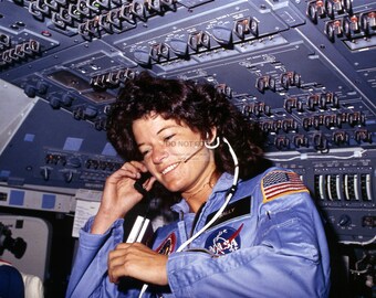 Astronaut Sally Ride on the Space Shuttle Challenger in 1983 America's First Woman in Space - 5X7, 8X10 or 11X14 NASA Photo (AA-983)