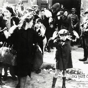 Image From the 1943 &quot;Warsaw Ghetto Uprising&quot; - 5X7, 8X10 or 11X14 Historic Photo (AZ167)