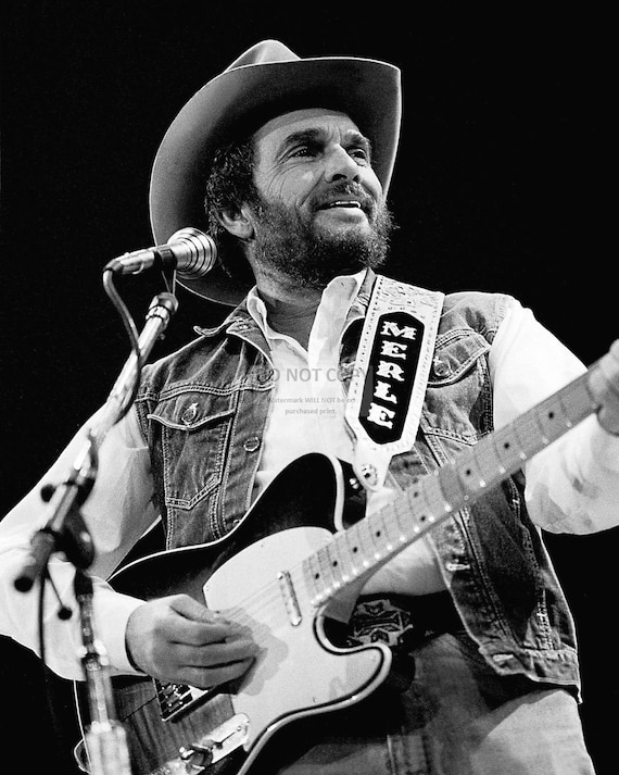 Merle Haggard Country Music Legend 5X7 8X10 or 11X14 - Etsy