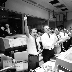 Mission Control Celebrates After Apollo 13 Splashdown - 5X7, 8X10 or 11X14 NASA Photo (EP-239)