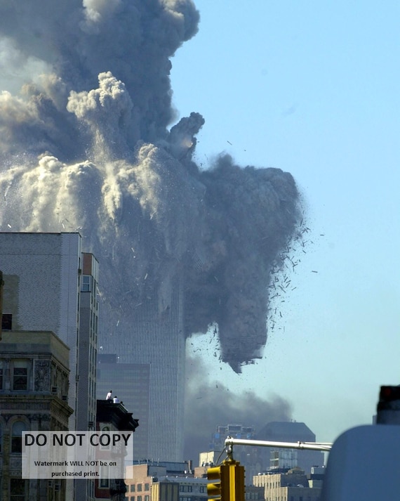 9/11 World Trade Center North Tower Collapse Photo - Etsy