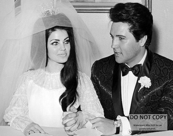 Elvis Presley and New Wife Priscilla in 1967 8X10 or 11X14