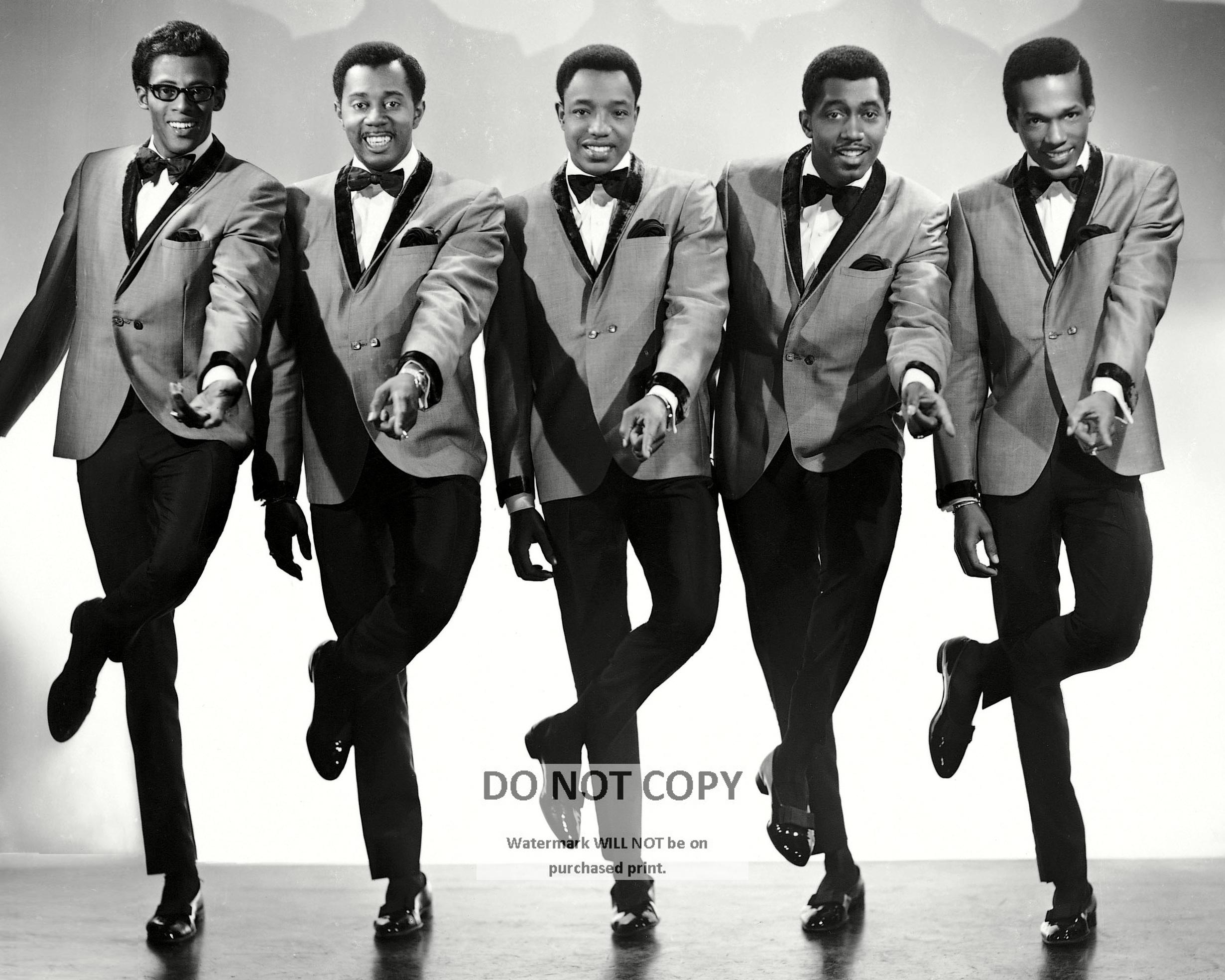 The Temptations, el legendario grupo musical de R&B de Motown: fotografía publicitaria de 8 x 10 o 11 x 14 (DD-153)