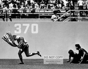 Rick Monday Saves American Flag Photo: Dodger Stadium, 1976