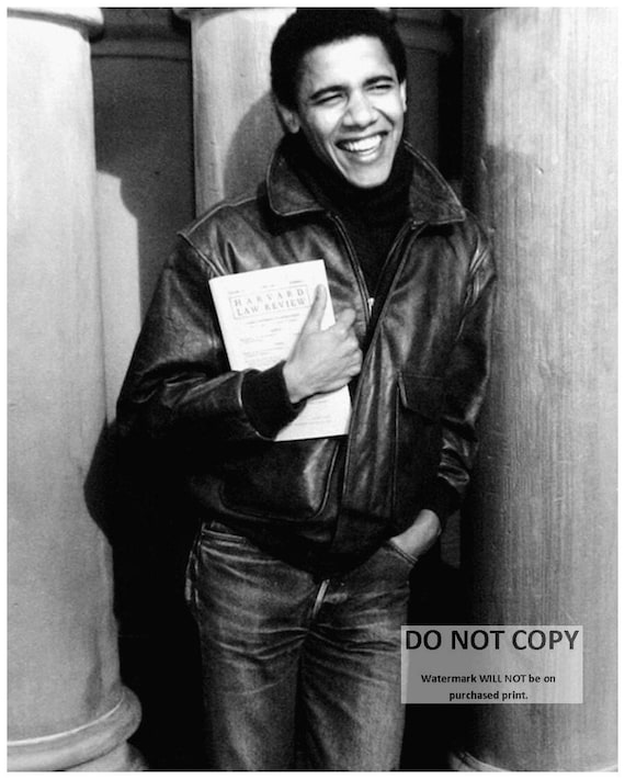 Future President Barack Obama at Harvard University - 5X7 or 8X10