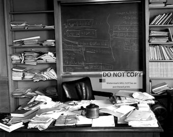 Albert Einstein's Office Photo: Day of Death April 1955