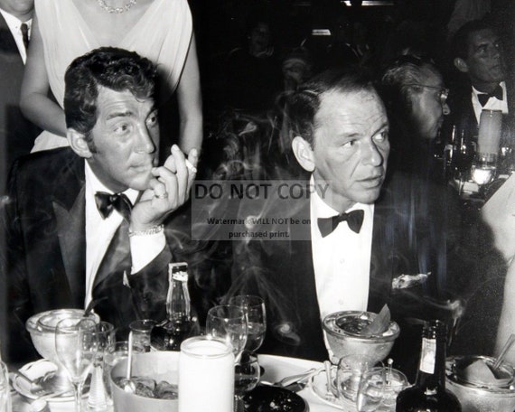 Dean Martin And Frank Sinatra At Dinner In 1960s Rat Pack Etsy