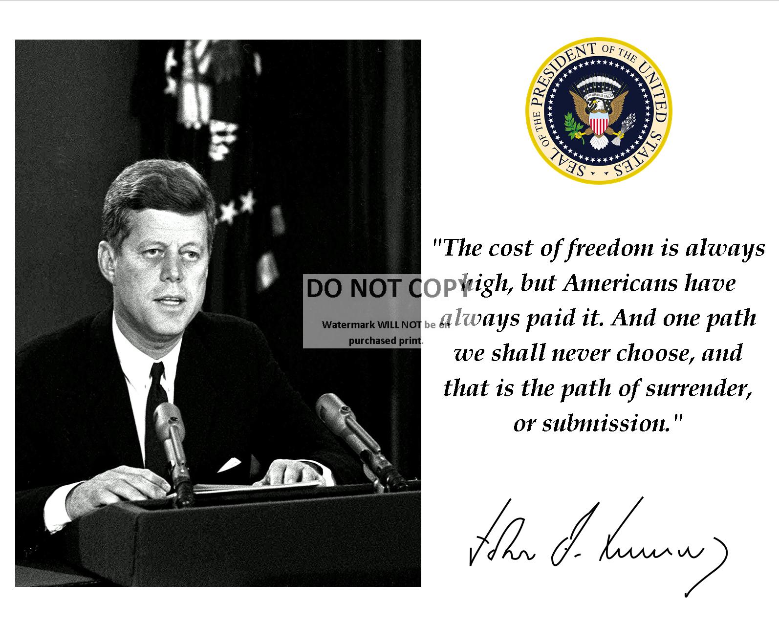 初売り Kennedy F. John President Cuban With Quote Speech Crisis その他