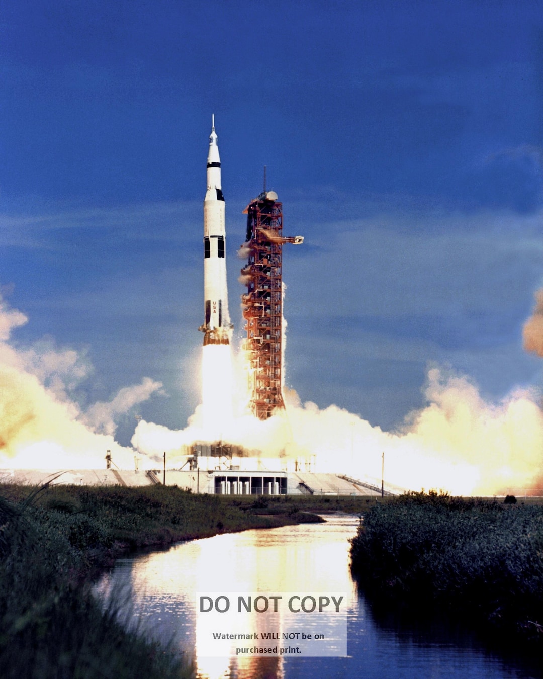 Launch of Apollo 15 Saturn V Rocket on July 26, 1971 - 5X7, 8X10 or ...