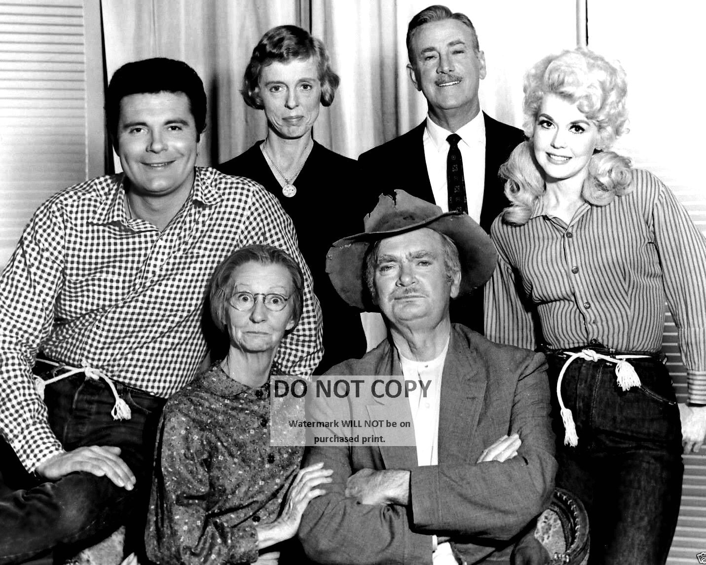 Cast of the Beverly Hillbillies From the CBS Television Sitcom 5X7