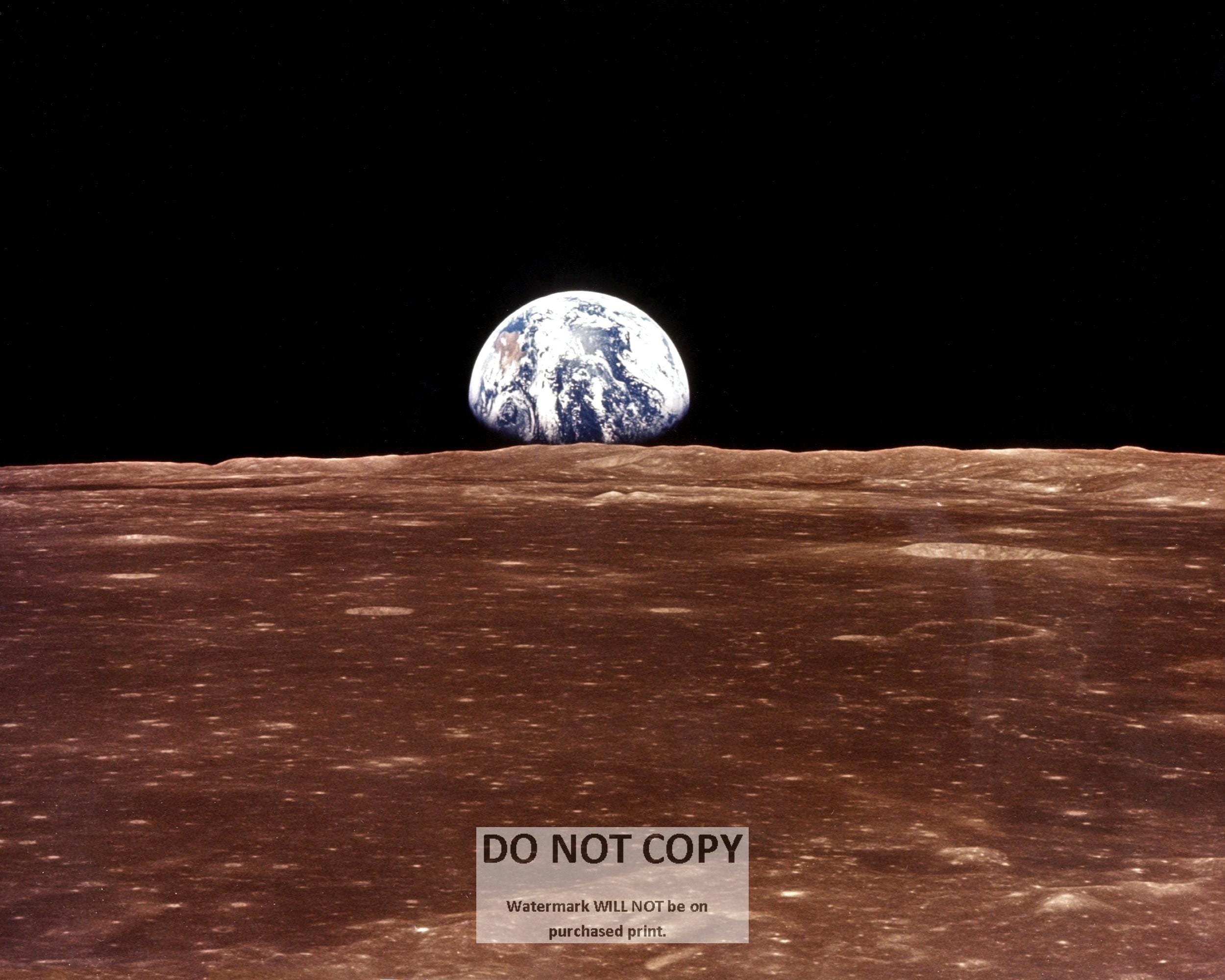 Apollo 11 Photo: Earthrise Over Moon, NASA Print - Etsy