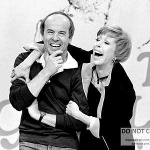 Carol Burnett and Tim Conway on the set of &quot;The Carol Burnett Show&quot; - 5X7, 8X10 or 11X14 Publicity Photo (NN-156)